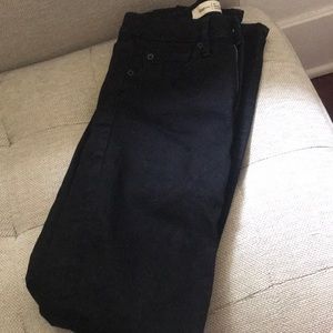 Gap super high rise true skinny black jeans